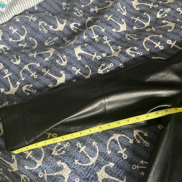 New Men’s Genuine Black Leather Bugatchi Jacket Blazer Coat Sz M - Picture 10 of 15